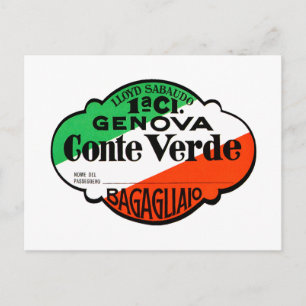 Cartão Postal GenovaConteVerde