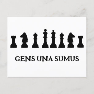 CARTÃO POSTAL GENS UNA SUMUS