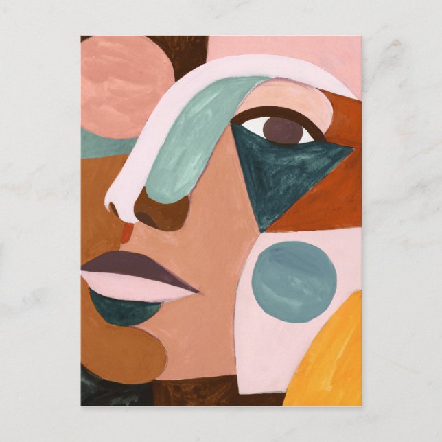 Cartão Postal Geo Half Face (Frente)