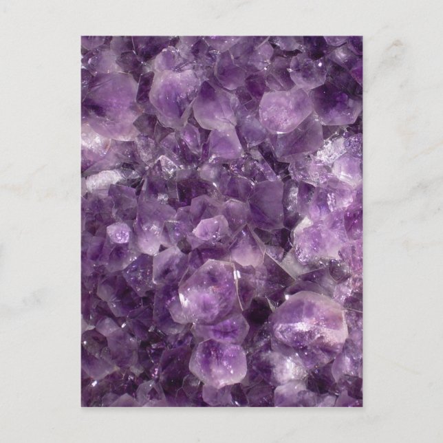 Cartão Postal Geode Amethyst (Frente)