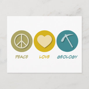 Cartão Postal Geologia do Amor pela Paz