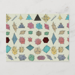 Cartão Postal Geometria Cristalina