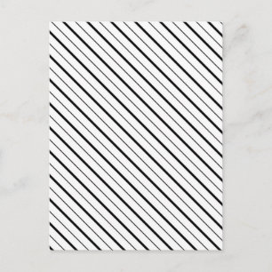 Cartão Postal Geometria de Linha Preta Simples