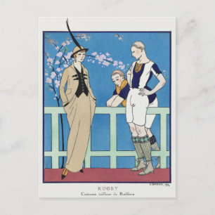 Cartão Postal George Barbier, Cartão-postal Art Deco