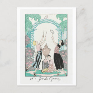 Cartão Postal George Barbier, Cartão-postal Art Deco