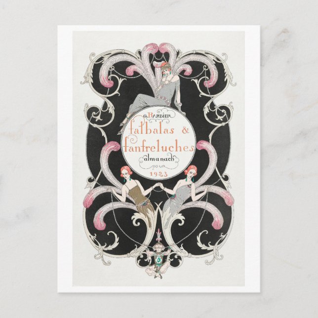 Cartão Postal George Barbier, Cartão-postal Art Deco (Frente)