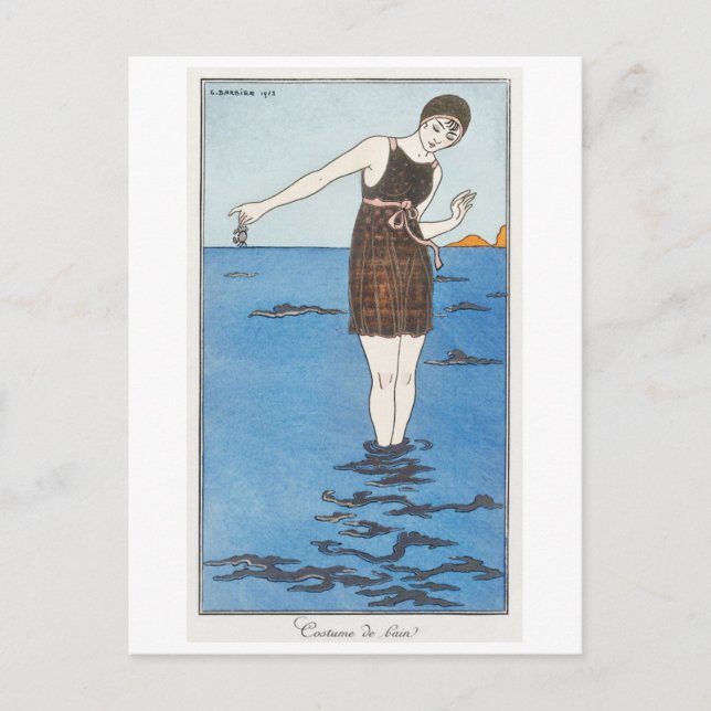 Cartão Postal George Barbier Postcard (Frente)