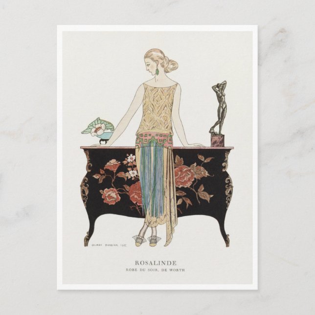 Cartão Postal George Barbier Postcard (Frente)