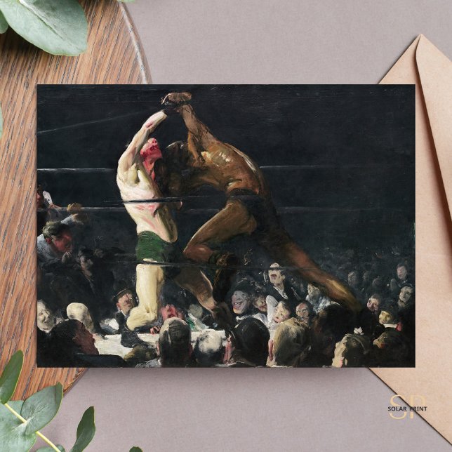 Cartão Postal George Bellows dos dois membros deste Clube Painti (Criador carregado)