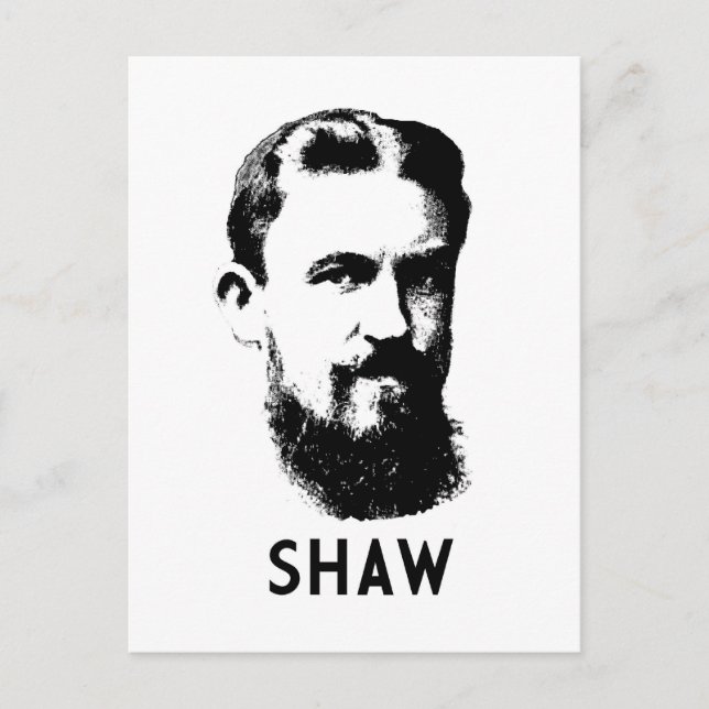 Cartão Postal George Bernard Shaw (Frente)