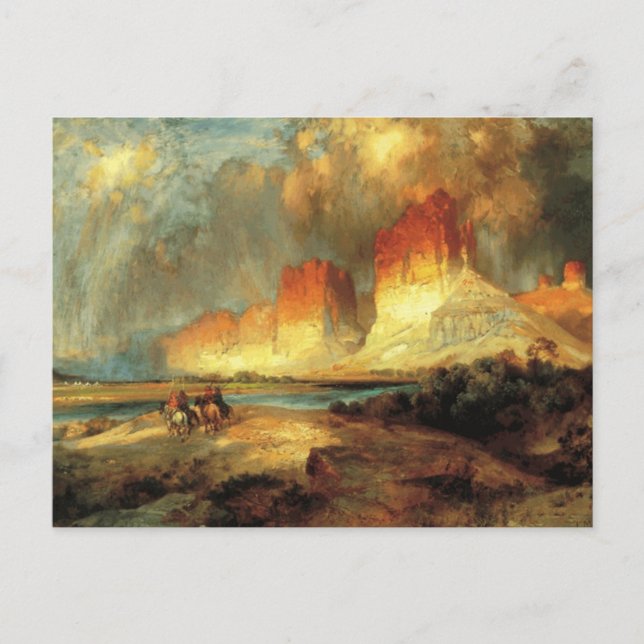 Cartão Postal George Catlin - Cliff do Alto Colorado (Frente)