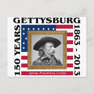 Cartão Postal George Custer - 150º Aniversário Gettysburg