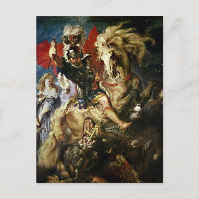 Cartão Postal George e o Dragão, c.1606 (Frente)