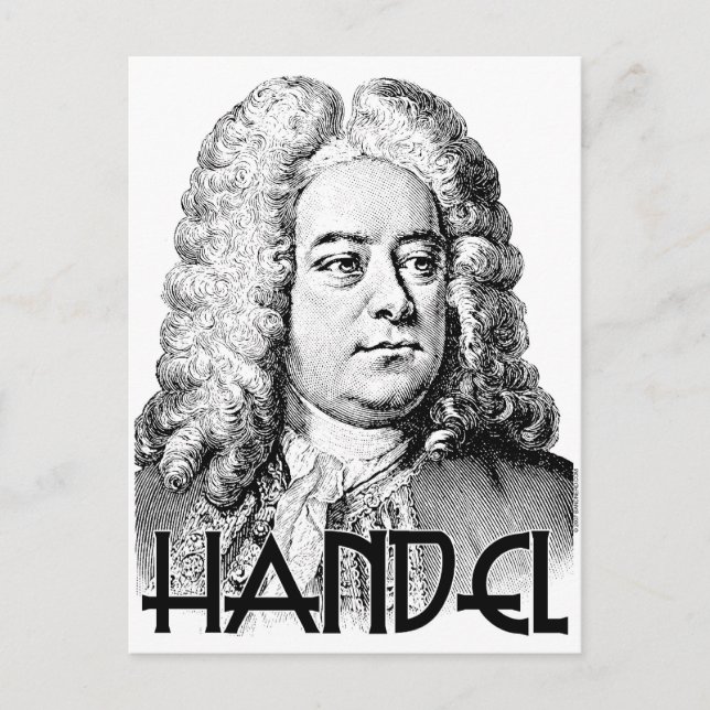 Cartão Postal George Frideric Handel (Frente)