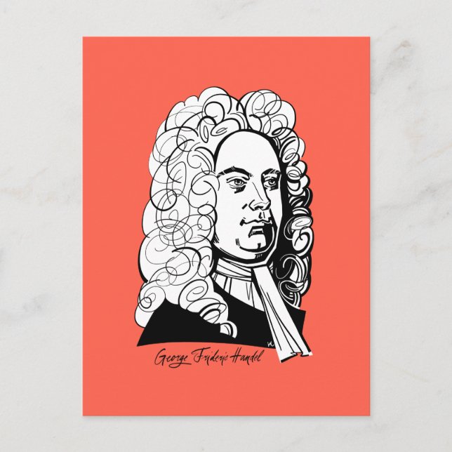 Cartão Postal George Frideric Handel (Frente)