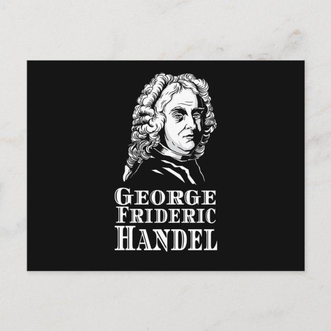 Cartão Postal George Frideric Handel Retrait (Frente)