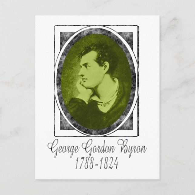 Cartão Postal George Gordon Byron (Frente)