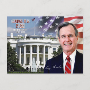 Cartão Postal George H. W. Bush - 41º Presidente dos EUA