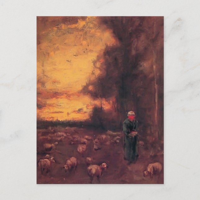 Cartão Postal George Inness: Fim do dia (Frente)