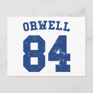 Cartão Postal George Orwell 1984 Jersey Postcard