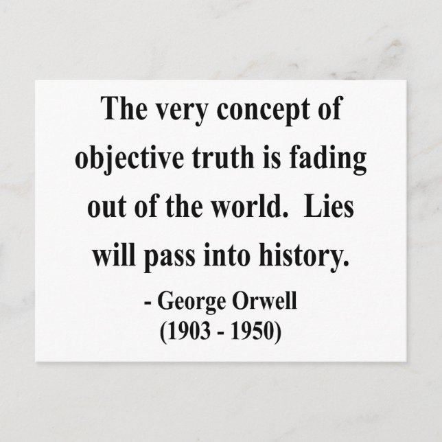 Cartão Postal George Orwell Cote 7a (Frente)