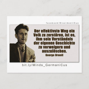 Cartão Postal George Orwell: Geschichte