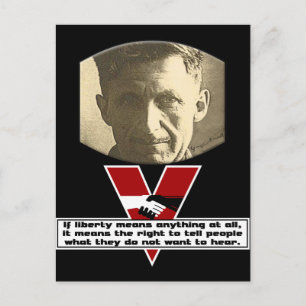 Cartão Postal George Orwell - Liberdade