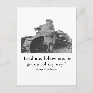 Cartão Postal George Patton e Cote