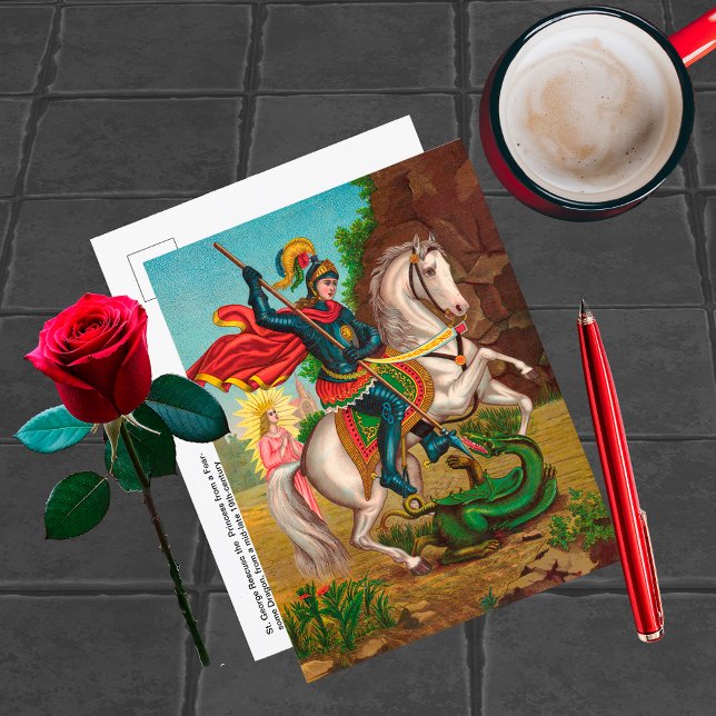 Cartão Postal George Resgate a Princesa (Criador carregado)