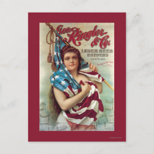 Cartão Postal George Ringler & CO. Cerveja Poster