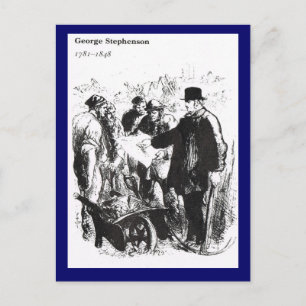 Cartão Postal George Stephenson, Engenheiro de Caminhos de Ferro