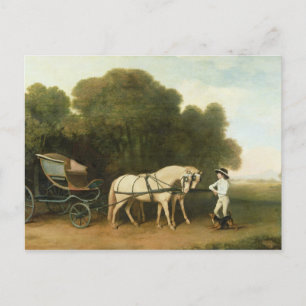 Cartão Postal George Stubbs   Phaeton com Par de Creme Pon