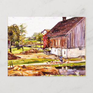 Cartão Postal George Symons - Cena de Barnyard