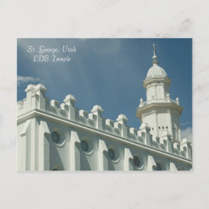 Cartão Postal George, Templo LDS de Utah