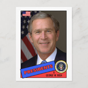 Cartão Postal George W. Bush Baseball Card