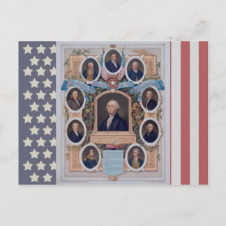 Cartão Postal George Washington e os Maçons da Revolução