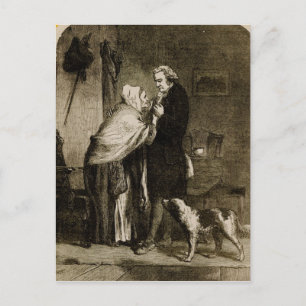 Cartão Postal George Washington e sua mãe