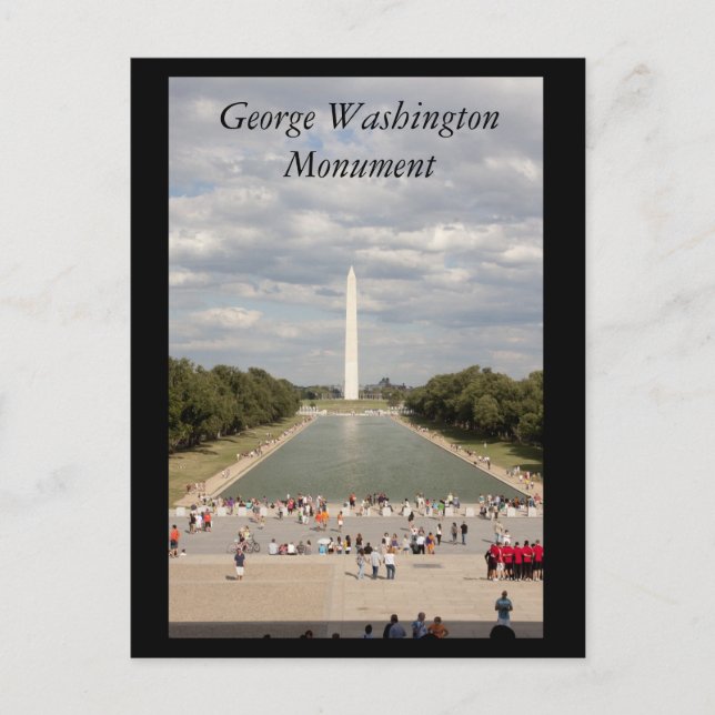 Cartão Postal George Washington Monument (Frente)