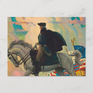 Cartão Postal George Washington por Newell Convers Wyeth