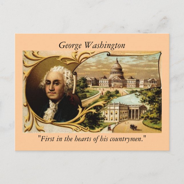 Cartão Postal George Washington Postcard (Frente)