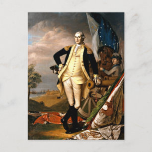 Cartão Postal George Washington, retrato do primeiro presidente