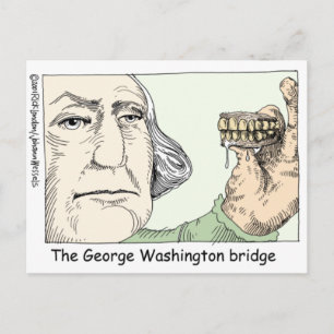 Cartão Postal George Washington Teeth Engraçados e Coleções