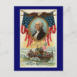 Cartão Postal George Washington Vintage Americana
