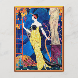 Cartão Postal Georges Barbier - Cobrir da Revista Les Modes