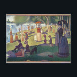 Cartão Postal Georges Pierre Seurat | Domingo à tarde no Is<br><div class="desc">Domingo à tarde na Ilha de La Grande Jatte,  1884-86 | por Georges Pierre Seurat | Art Location: Art Institute of Chicago,  IL,  EUA | Artista francês | Número de recolha de imagens: BAL693</div>