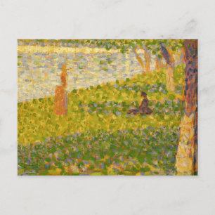 Cartão Postal Georges Pierre Seurat Mulheres na Margem do Rio,