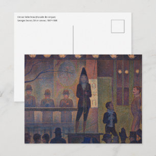 Cartão Postal Georges Seurat - Atração de Circo