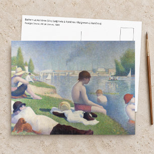 Cartão Postal Georges Seurat - Banhistas em Asnieres