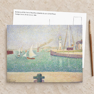 Cartão Postal Georges Seurat - Entrada do Porto de Honfleur