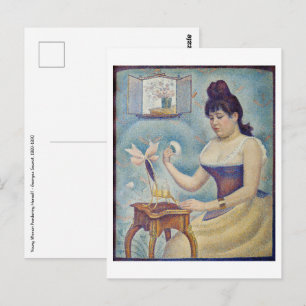 Cartão Postal Georges Seurat - Jovem Mulher Se Poudreando